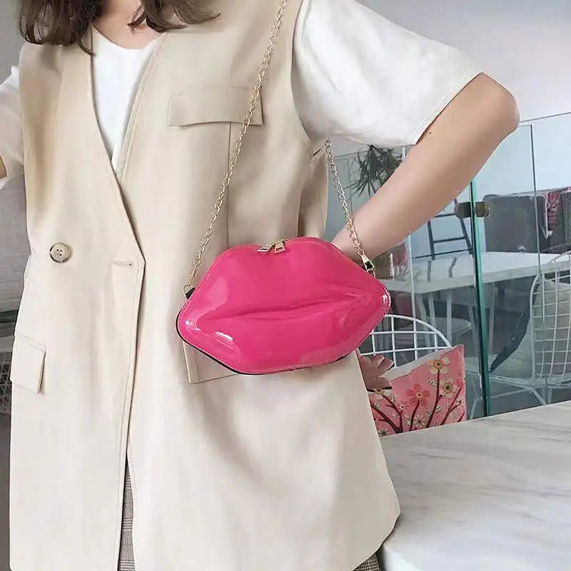 Chain Bag Lip Personality Chain Bag 7 Colors