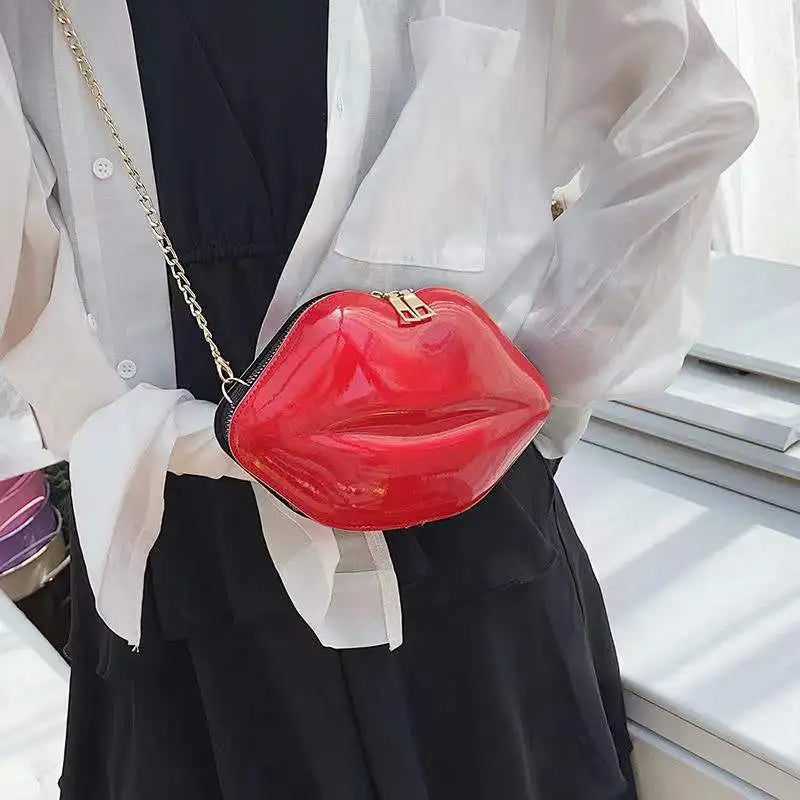 Chain Bag Lip Personality Chain Bag 7 Colors