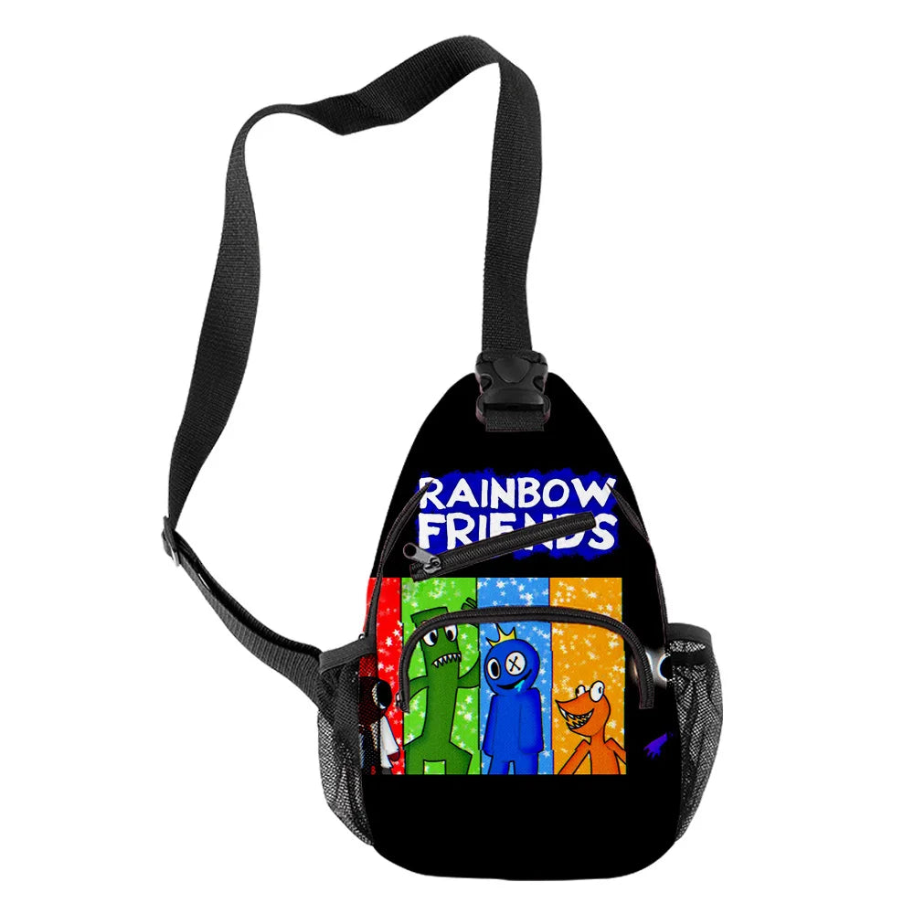 Anime Colour Crossbody Chest Bag Waterproof Sports Travel Bag