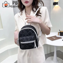 Flower Nylon Travel Backpack for Student School