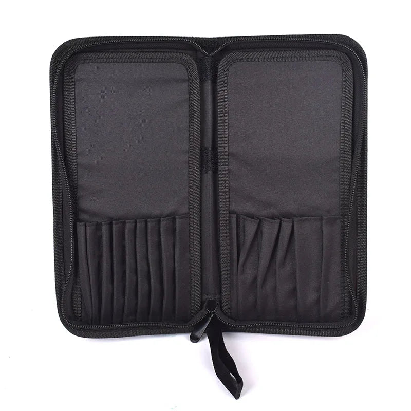 Canvas Foldable Makeup Brushes Bag Travel Cosmetic Beauty Pouch