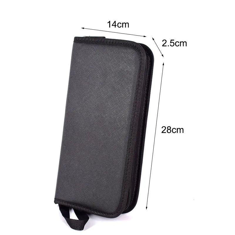 Canvas Foldable Makeup Brushes Bag Travel Cosmetic Beauty Pouch