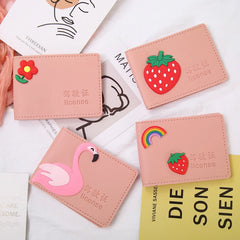 Cartoon Driving Leather Case PU Multicolor Driver's Cover Driver Shell ID Bag