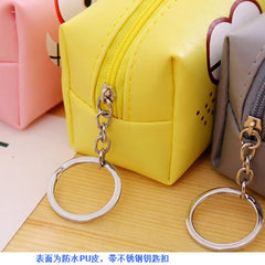 Cute Cartoon Wallet PU Leather Coin Key Bag Female Handbag Zipper Zero Wallets