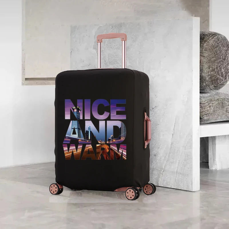 City Silhouette Luggage Cover Protective Elastic Dust Cover 18-32 Inch