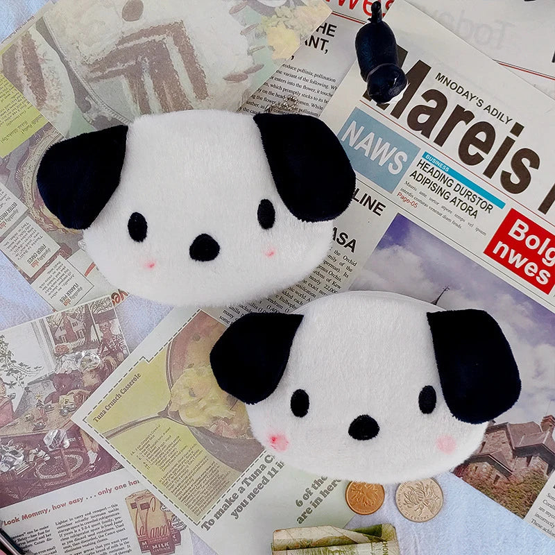 Dog Shape Coin Purse Headphone Bag Lipstick Storage Small Wallet Change Pouch