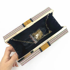 Rhinestone Money Clutch Bag for Wedding Dinner
