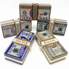 Rhinestone Money Clutch Bag for Wedding Dinner
