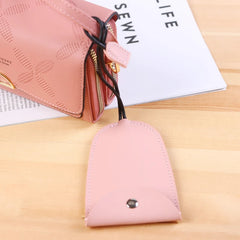 Leather Car Key Case Cartoon Key Bag Pull Key Cover Men Women Storage Bag