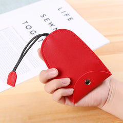 Leather Car Key Case Cartoon Key Bag Pull Key Cover Men Women Storage Bag