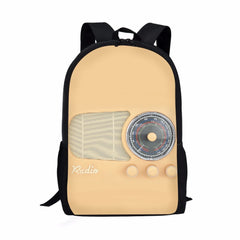 Retro Pattern Print School Backpack for Boys and Girls