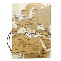 Travel Passport Cover Wallet Bag Men Women Pu Leather ID Holder