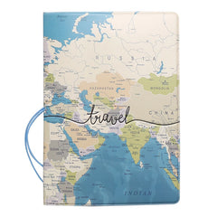 Travel Passport Cover Wallet Bag Men Women Pu Leather ID Holder