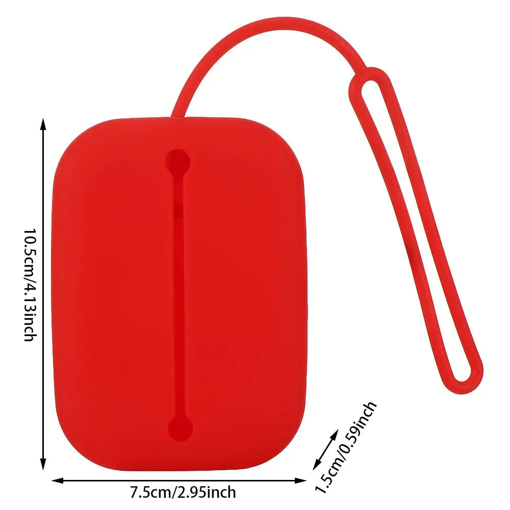 Silicone Key Case with Drawstring - Eco-Friendly Keychain