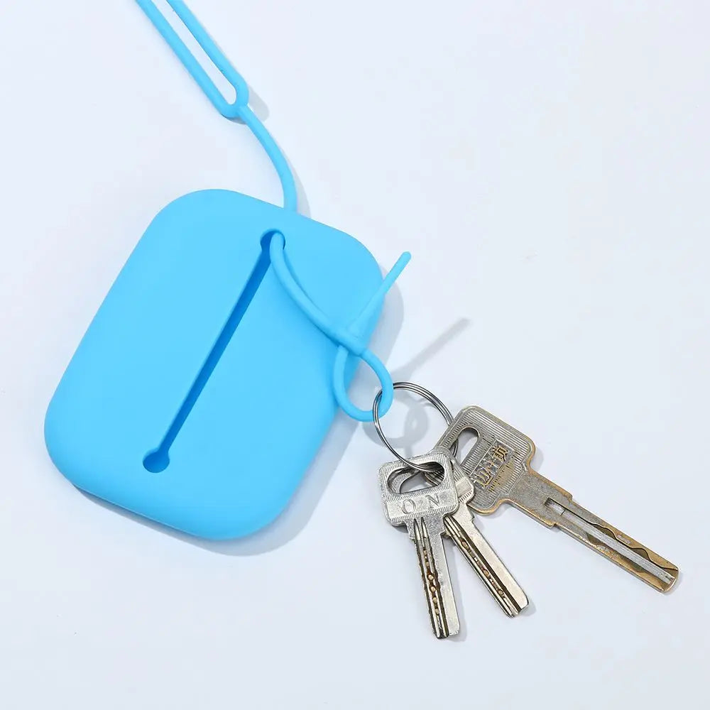 Silicone Key Case with Drawstring - Eco-Friendly Keychain