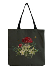 Creative Mushroom Shoulder Bag Art Floral Tote Eco Protection Women Handbag