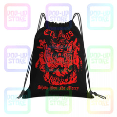 Cro-Mags Show No Mercy Tour Drawstring Bag Gym Softback Large Eco Friendly