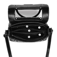 Crocodile Leather Shoulder Bag Women's Crossbody Messenger Handbag