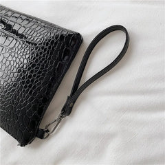 Crocodile Pattern Clutch Bag Envelope Purses