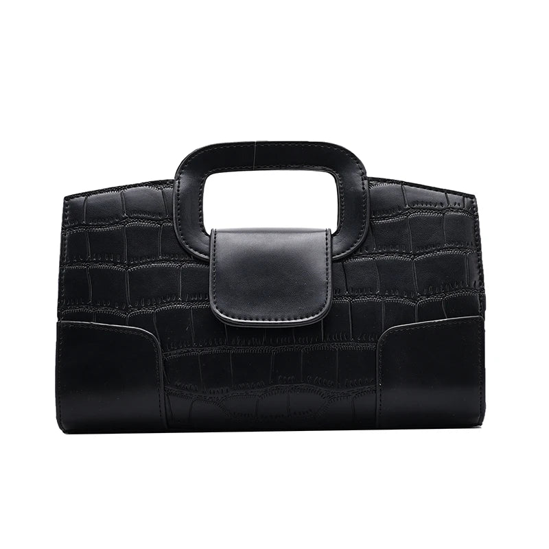 Crocodile Pattern Handbag Winter Chain Shoulder Bag Women Crossbody Bags