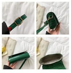 Crocodile Pattern Handbags PU Leather Ladies Shoulder Bag