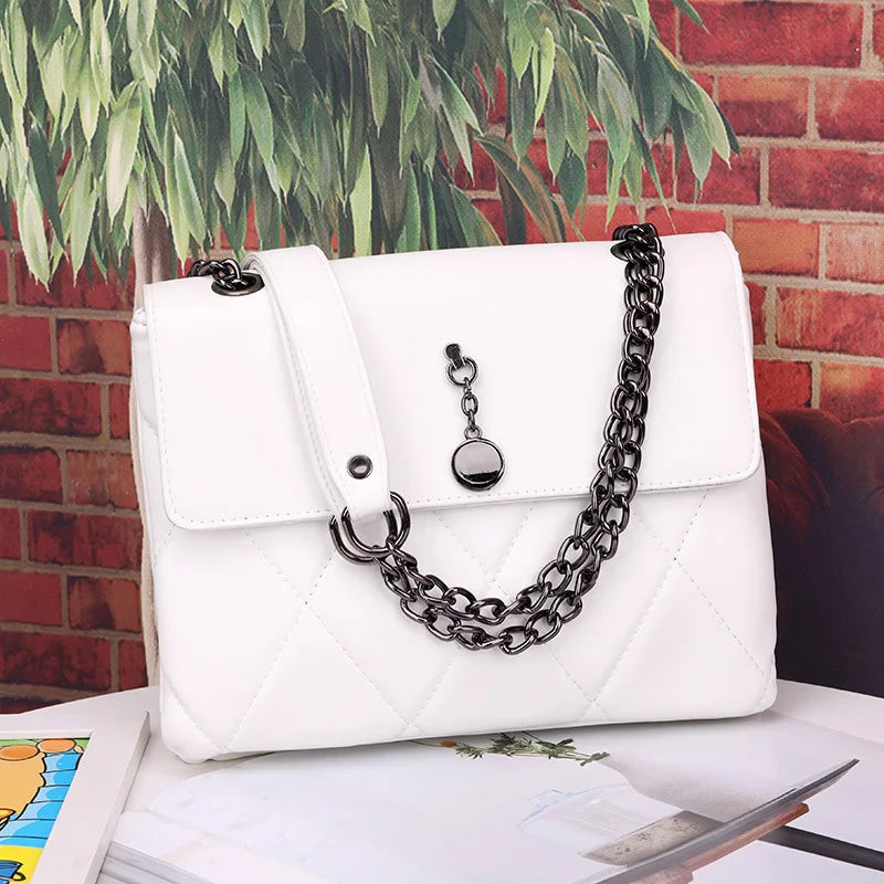 Crocodile Pattern Women's Shoulder Bag Summer Autumn Solid Handbag