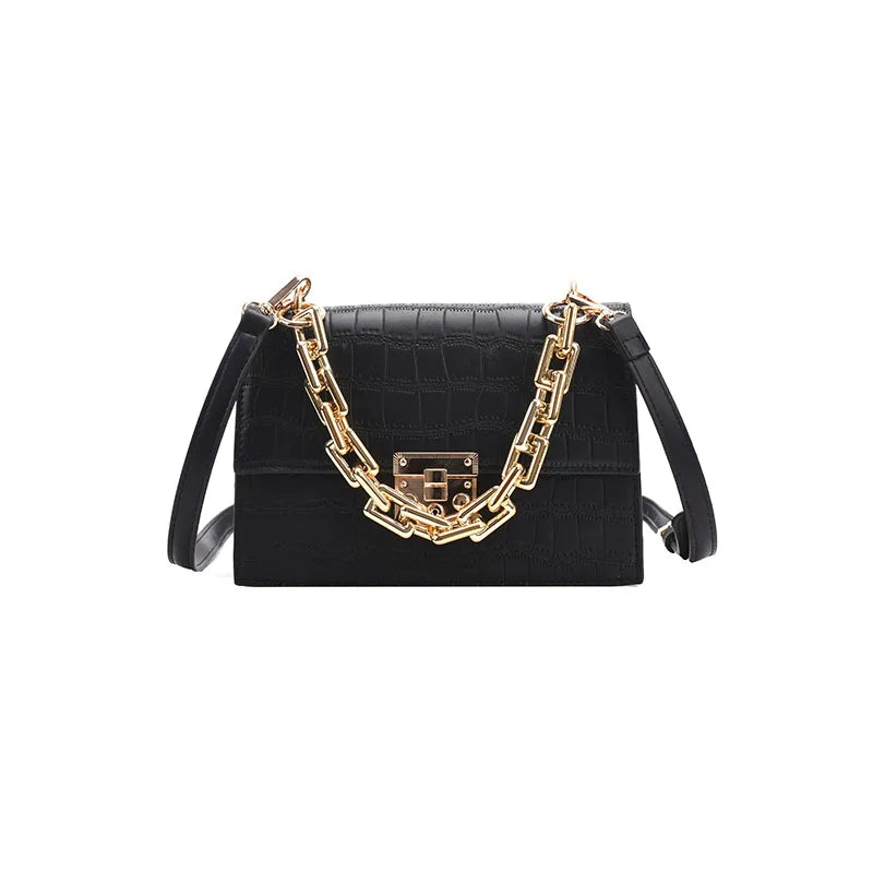 Crocodile Pattern PU Leather Crossbody Shoulder Bag For Women