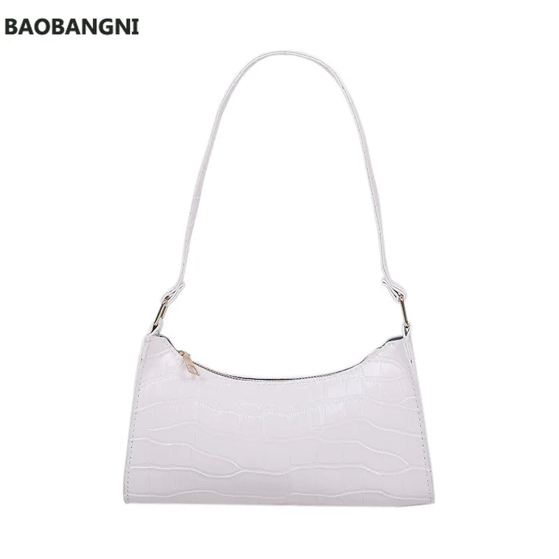Crocodile Pattern Shoulder Bag Women Tote Clutch