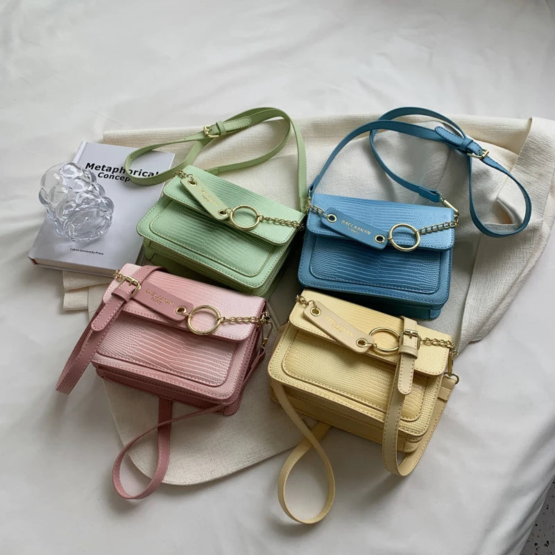 Crocodile Pattern Crossbody Bag Summer Handbag Underarm Shoulder Bag