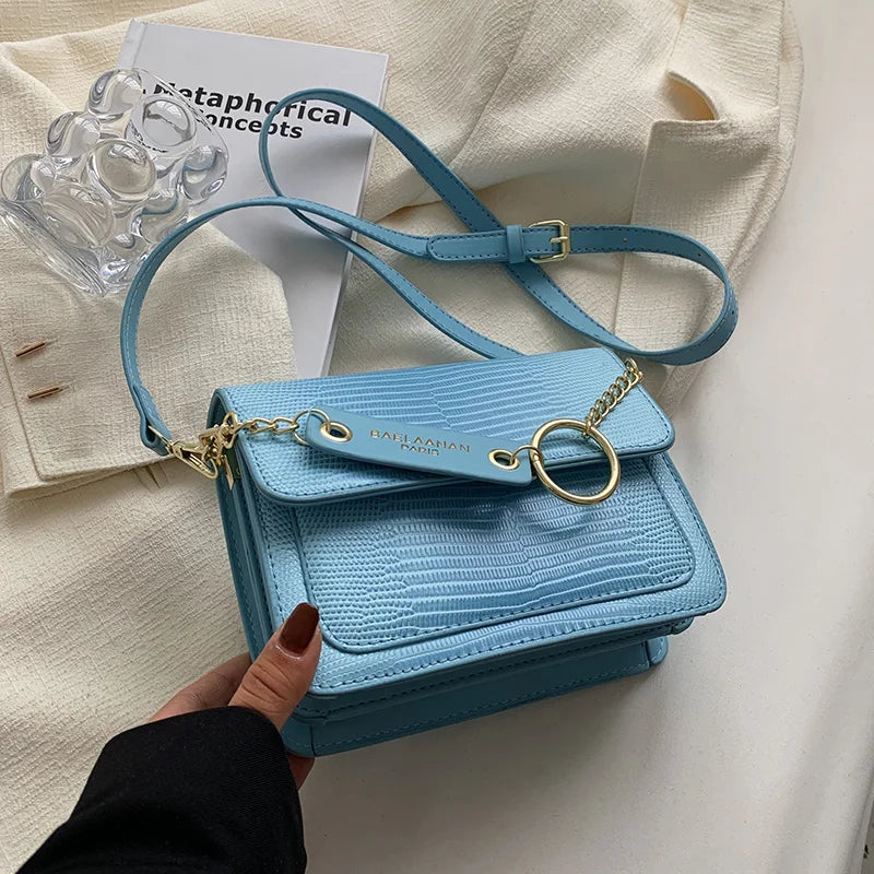 Crocodile Pattern Crossbody Bag Summer Handbag Underarm Shoulder Bag