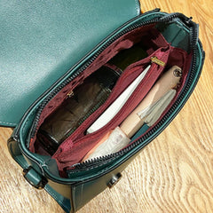 Crocodile Pattern Shoulder Bag PU Leather Flap Square Bag Crossbody Bag