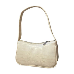 Crocodile Pattern Women Underarm Bag PU Leather Ladies Shoulder Tote Purse Handb