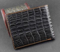 Crocodile Style Leather Vintage Wallet Purse For Men