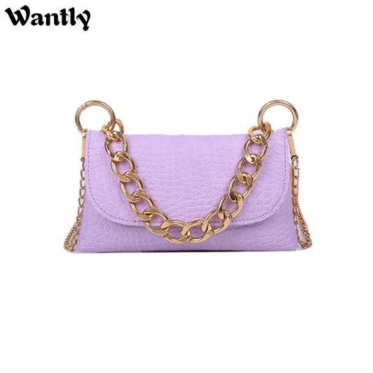 Crocodile Summer Envelope Shoulder Bag