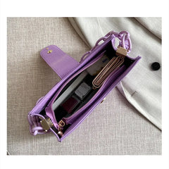 Crocodile Shoulder Bag High Purple