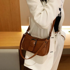 Crocodile Pattern Mini Shoulder Bag for Women