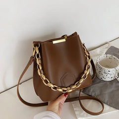 Women Crossbody Messenger Bag with Diamonds Chain Handbag