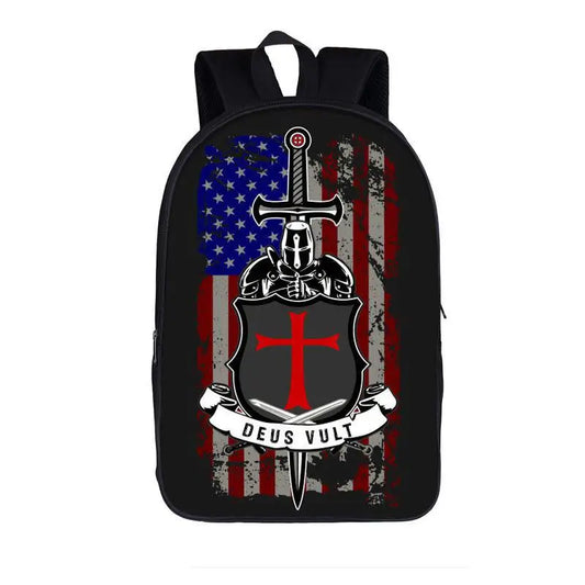 Cross Printed Backpack Comfortable Primary School Bags Kids Bag
