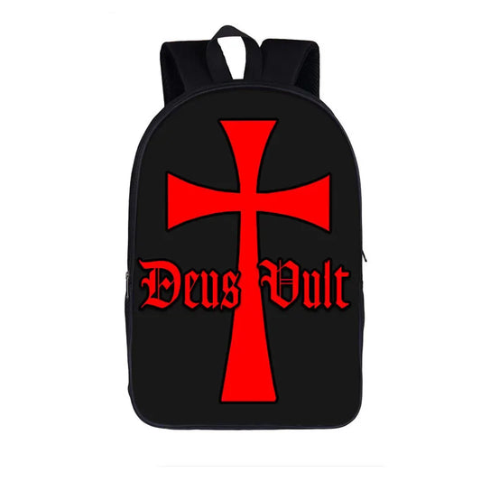 Cross Printed Backpack Comfortable Primary School Bags Kids Bag