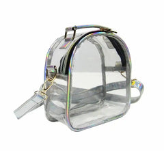 Clear PVC Cross Body Bag Large Capacity Zipper Waterproof Shoulder Bags