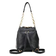 Korean-style Rivet Button Bucket Backpack for Women