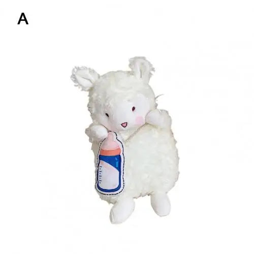 Plush Sheep Crossbody Bag for Women - Large Capacity Handbag