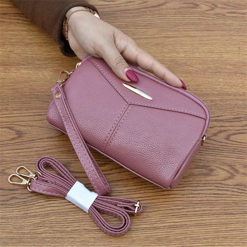 Crossbody Bag Women Black/blue/purple/red/graypink Female Clutch Zipper