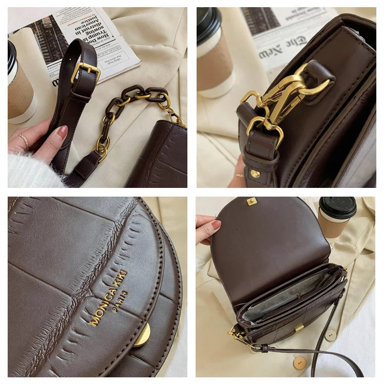 Vintage Saddle Bag Women's Crossbody Bag