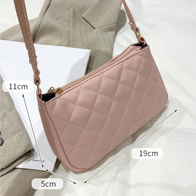Small PU Leather Crossbody Bag for Women Shoulder Handbags Purses