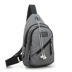 Canvas Messenger Chest Pack Women Casual Sling Shoulder Bag Diagonal Travel