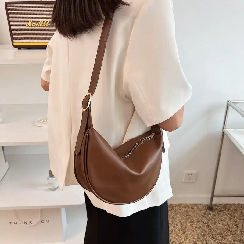 Women's Soft Leather Crossbody Chest Bag Small Handbags