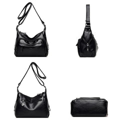 Large Capacity Shoulder Bags High Leather Crossbody Bags