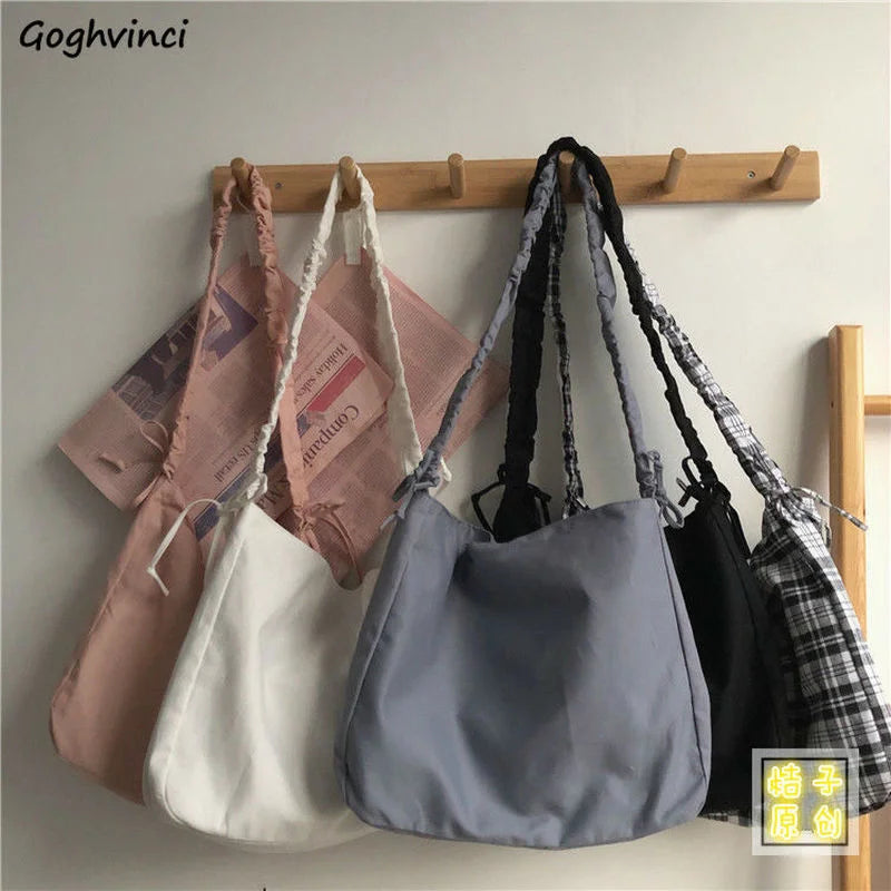 Canvas Crossbody Bag Large Capacity Vintage Retro Style