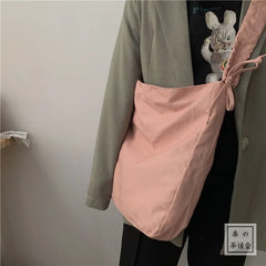 Canvas Crossbody Bag Large Capacity Vintage Retro Style